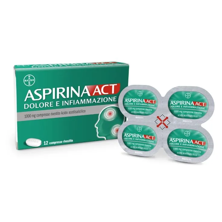 Aspirinaa Act dolore e infiammazione comprimidos, recubiertos