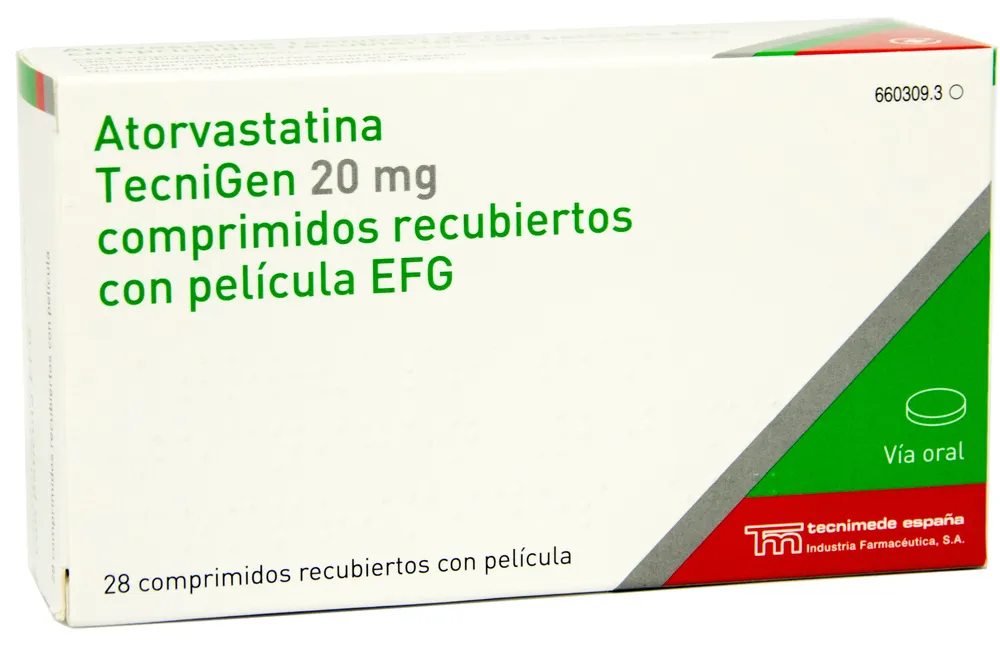 Atorvastatina Tecnigen comprimidos, recubiertos con película