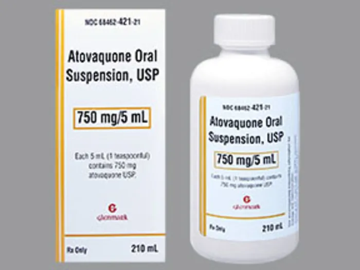 Atovaquona Glenmark suspensión, oral