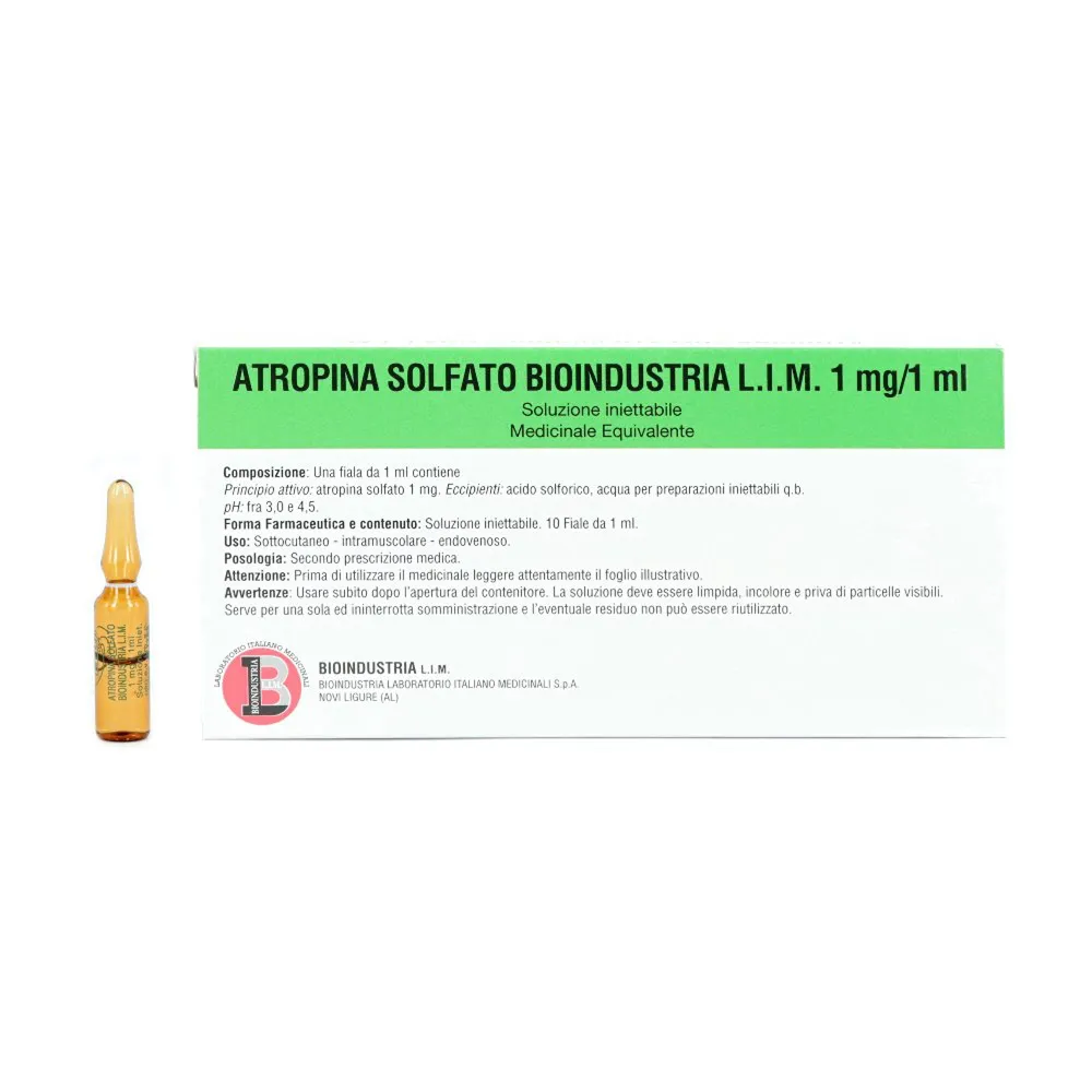 Atropine sulfate Bioindustria L.I.M. solution for injection