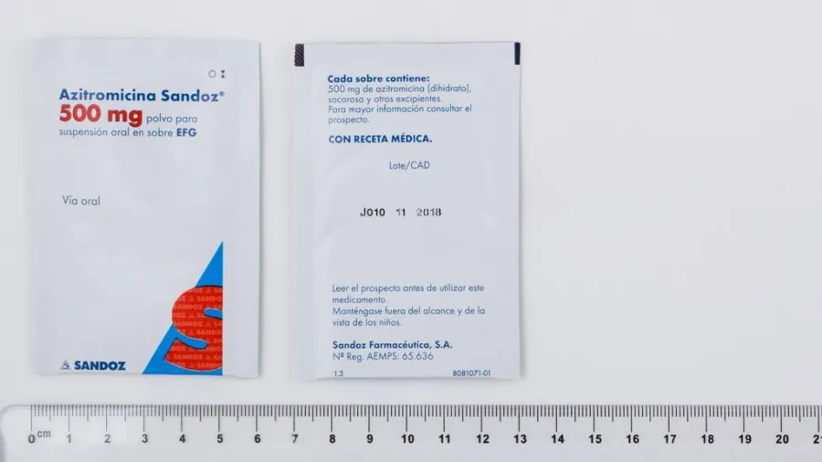 Azitromicina Sandoz GmbH polvo para solución oral