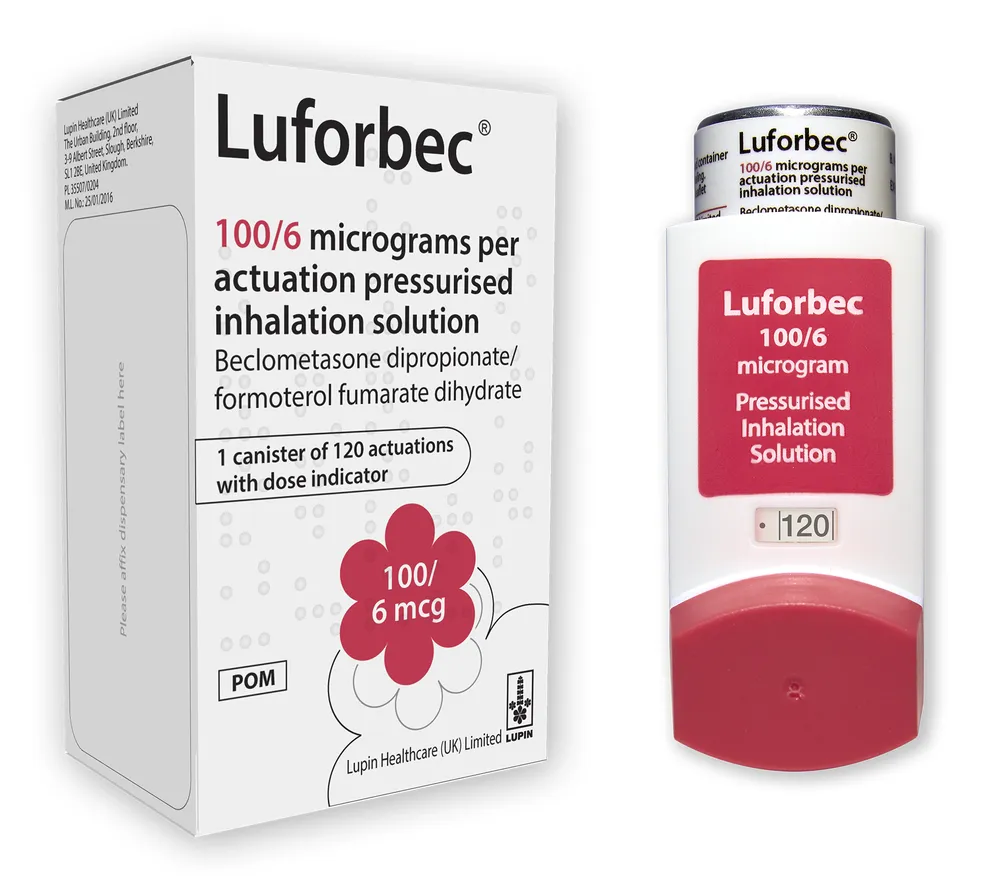Beclometasona y formoterol Genetic solución, para inhalación en aerosol