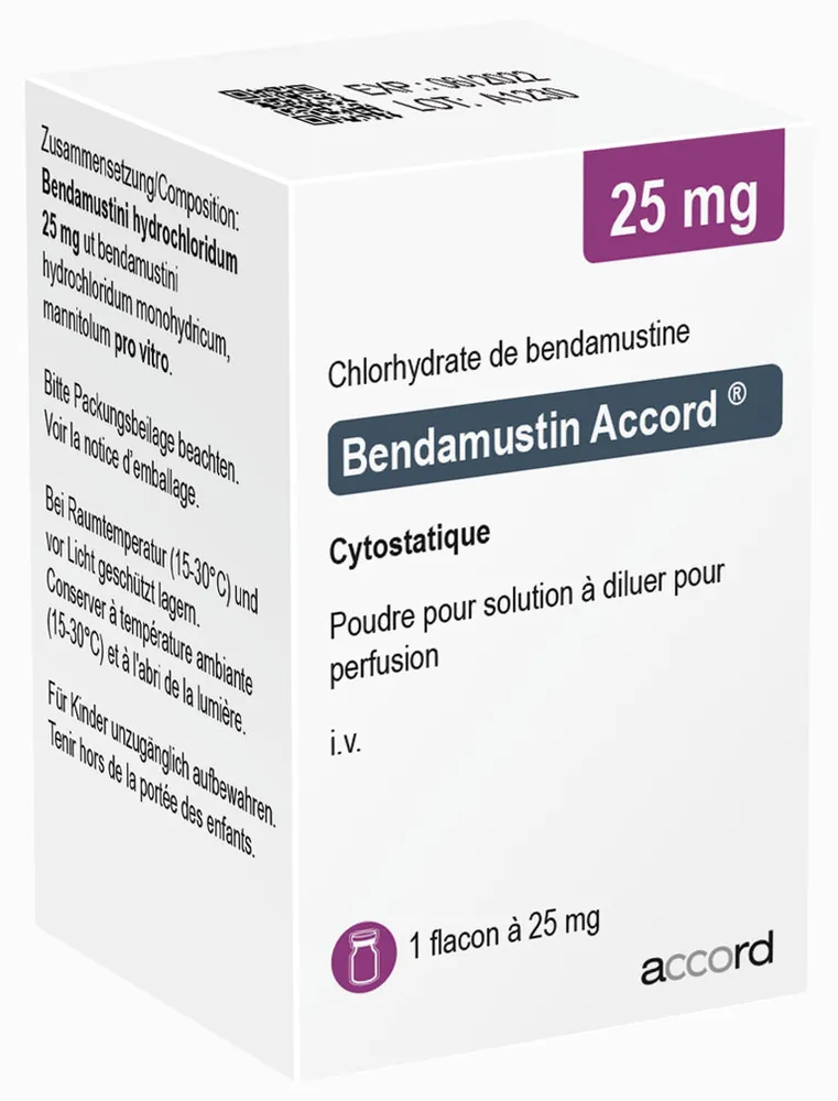 Bendamustina Accord polvo para concentrado y solución para solución para perfusión