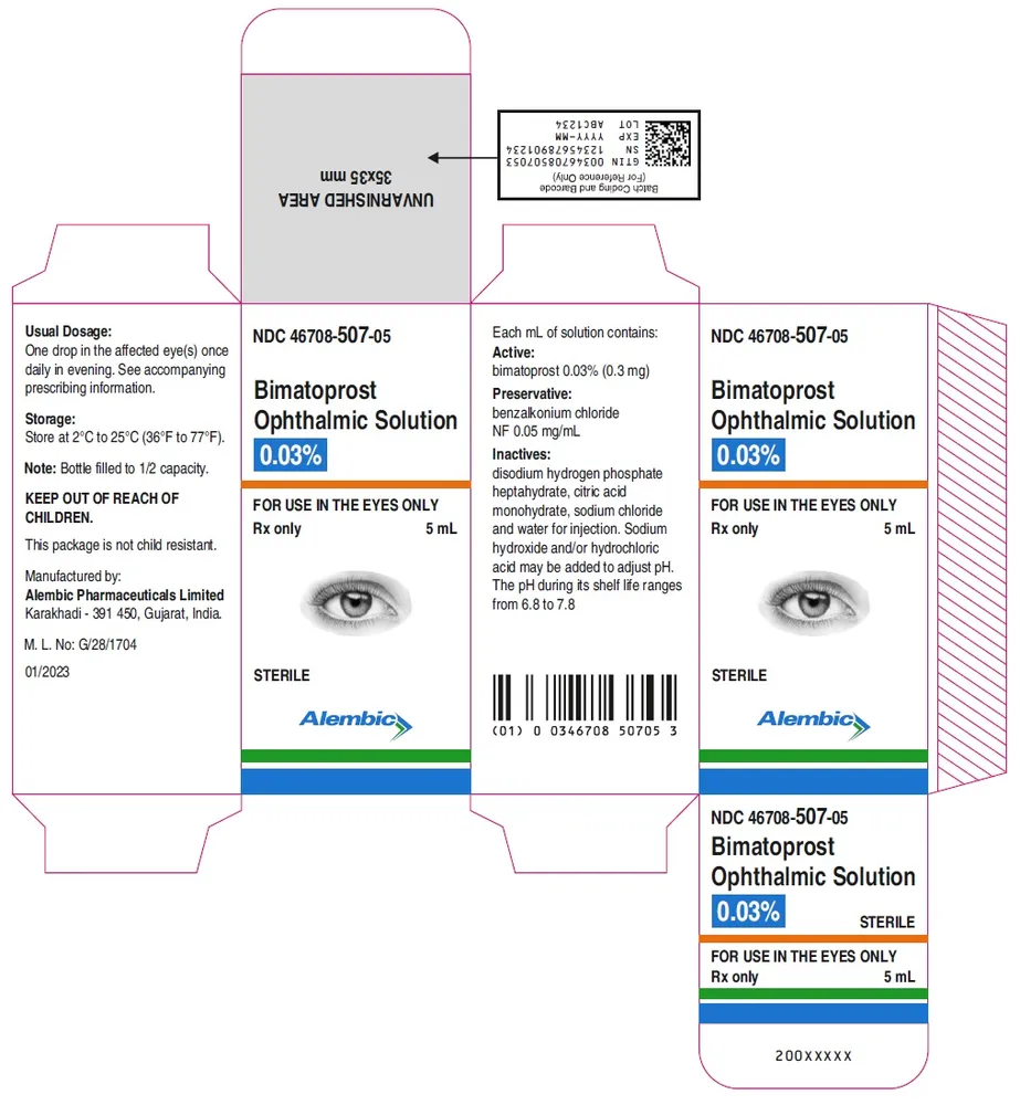 Bimatoprost EG solution, eye