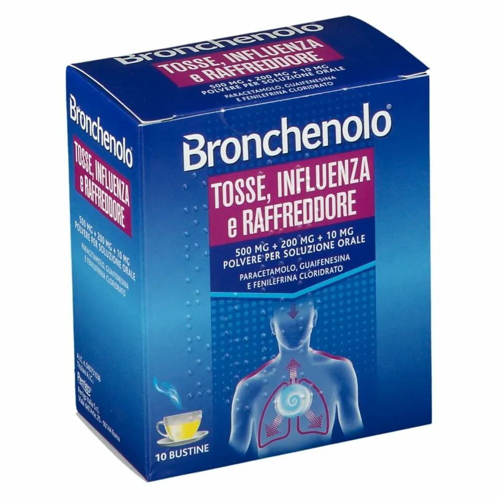 Bronchenolo cough, influenza and cold powder for oral solution