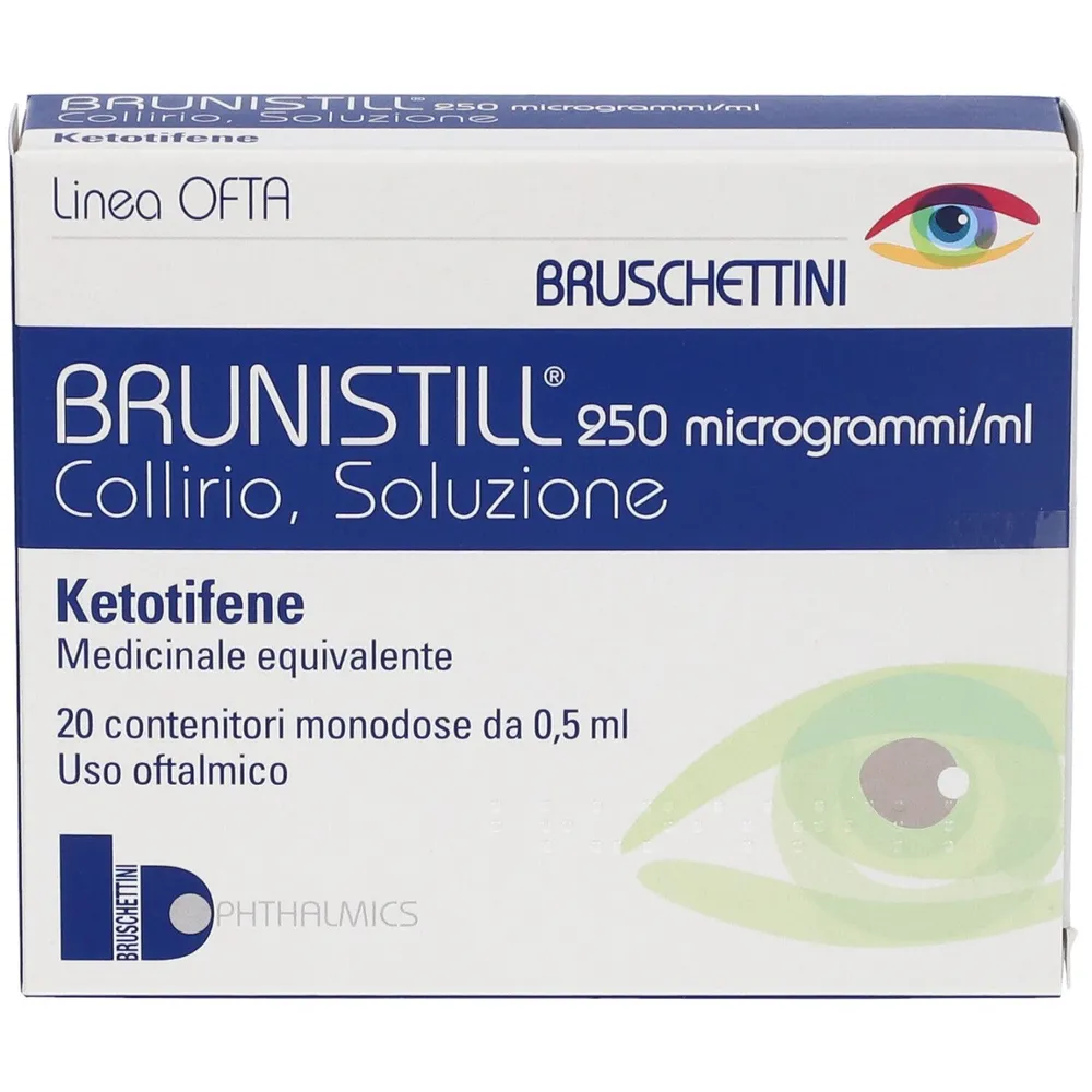 Brunistill solution, eye