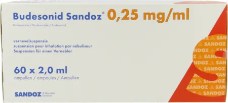 Budesonida Sandoz suspensión para nebulización