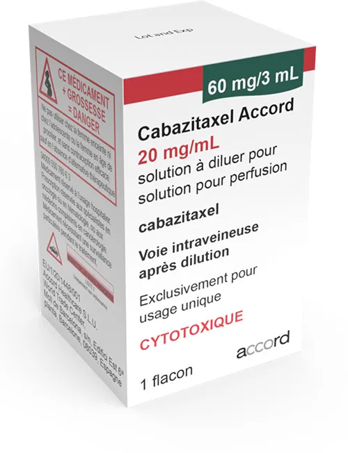 Cabazitaxel Accord solución para infusión, concentrado