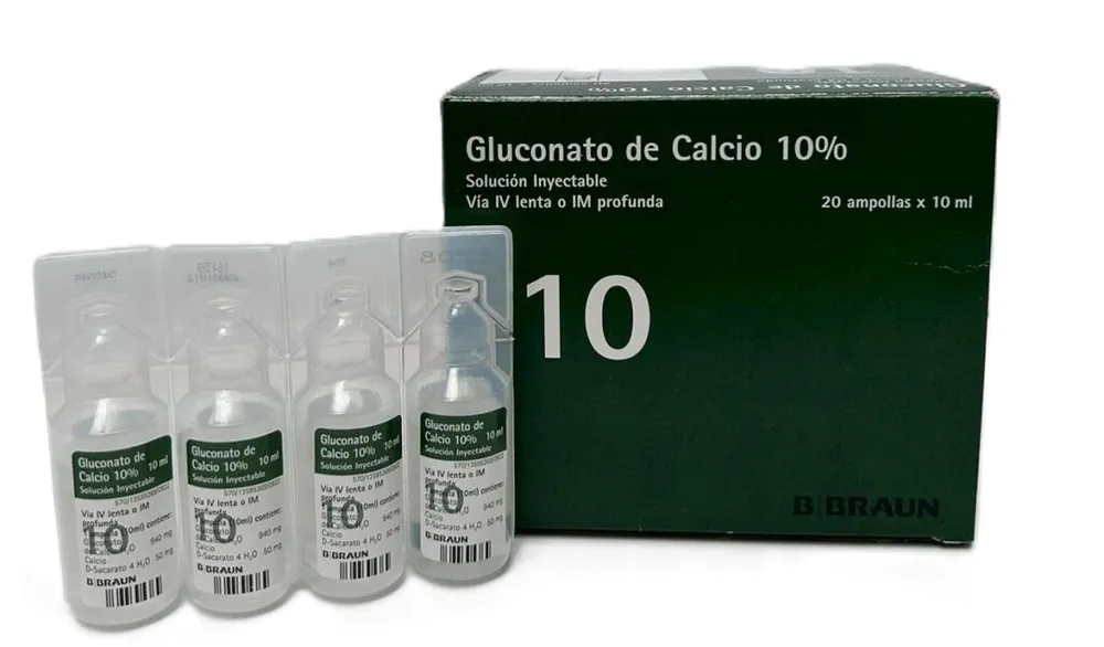 Gluconato de calcio B. Braun solución para inyección