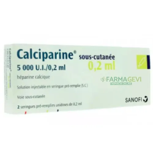 Calciparina solución para inyección en jeringa precargada