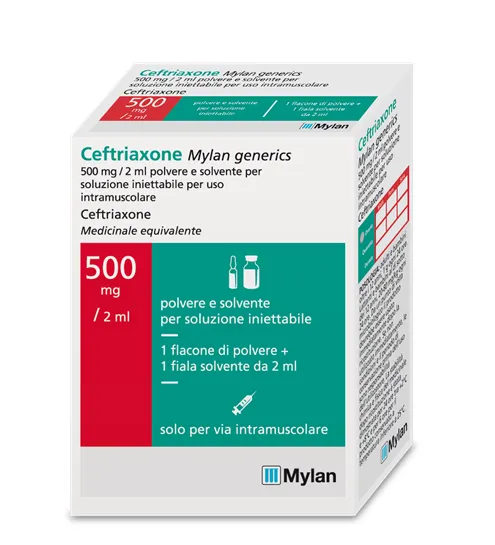 Ceftriaxone Git solution for injection, powder and solvent