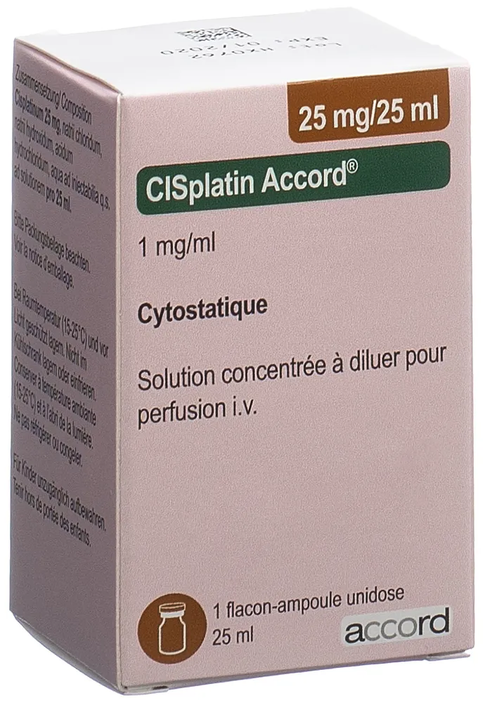 Cisplatin Accord Healthcare Italia solution for infusion, concentrate