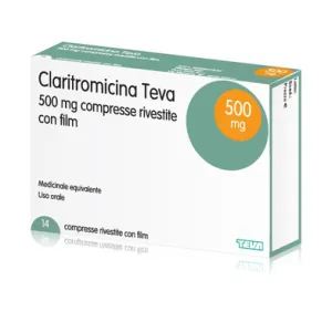 Claritromicina Teva comprimidos, recubiertos con película