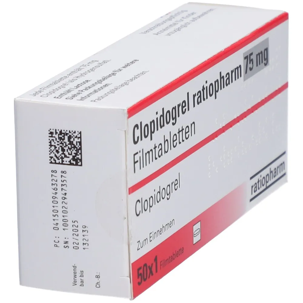 Clopidogrel Ratiopharm comprimidos, recubiertos con película