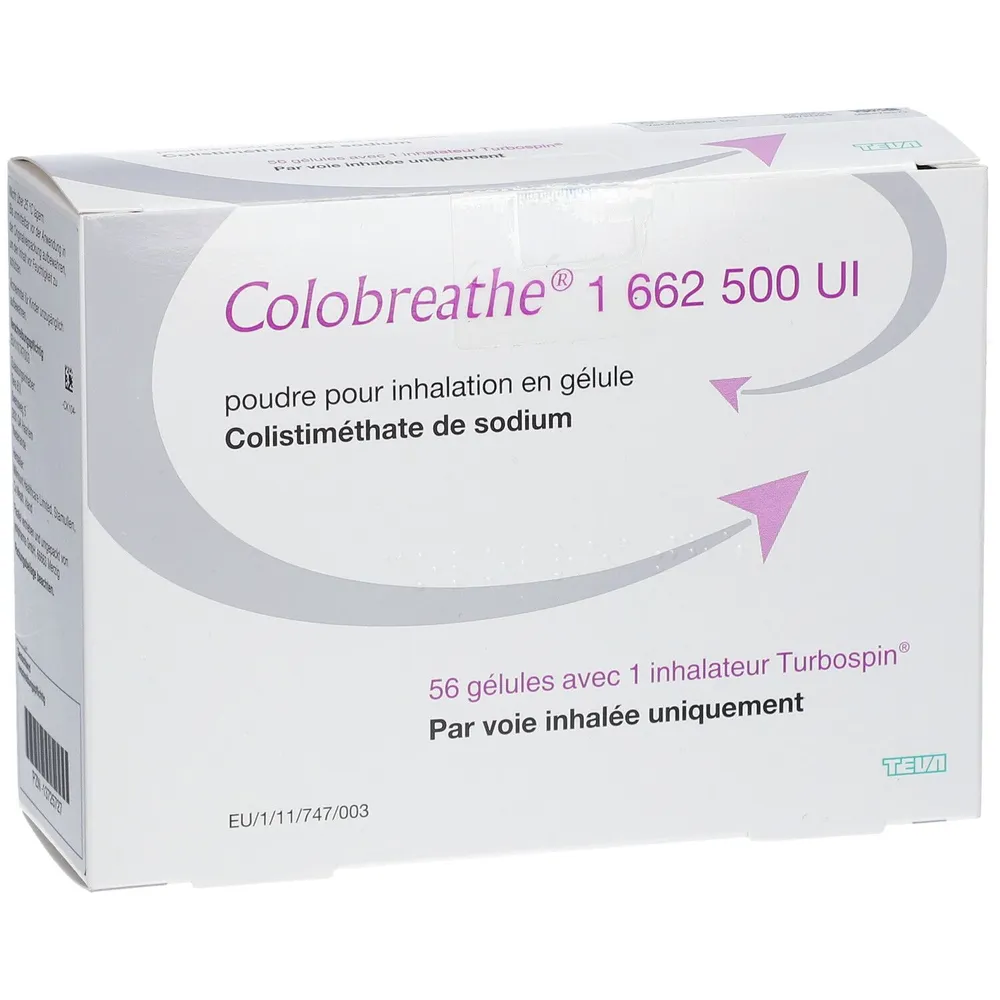 Colobreathe polvo para inhalación, cápsula dura