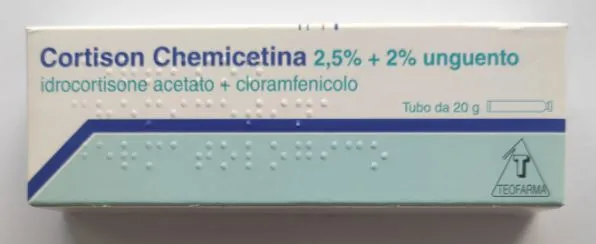 Cortison Chemicetina ungüento, oftálmico