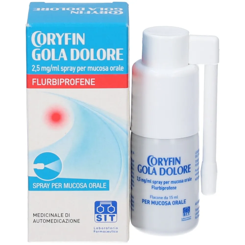 Coryfin para el dolor de garganta solución, bucal