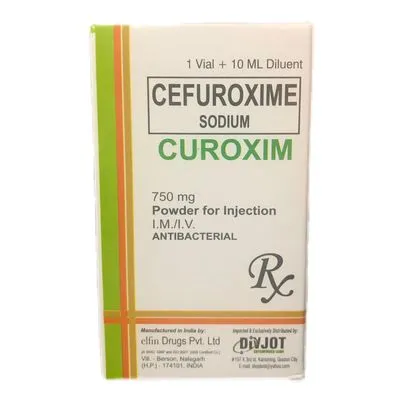 Curoxim polvo y disolvente para preparación de suspensión inyectable