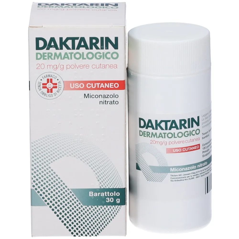 Daktarin dermatological powder, topical