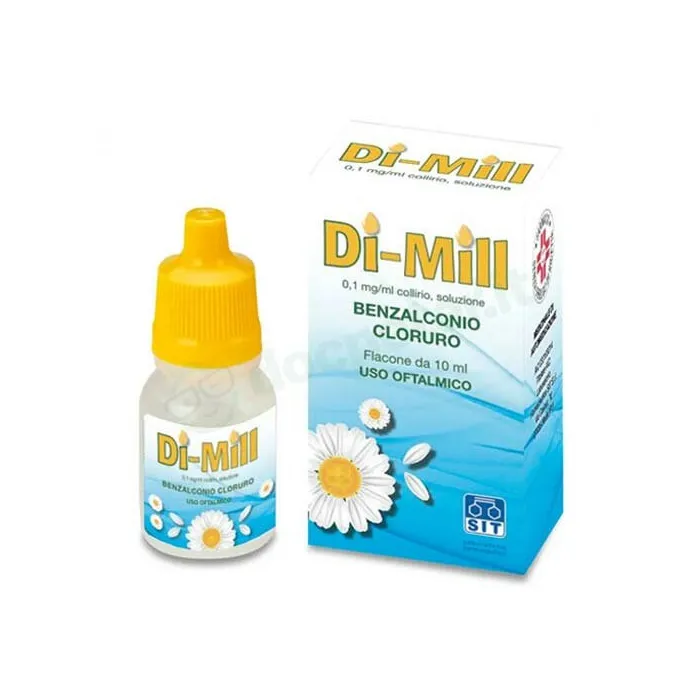Di Mill solution, eye