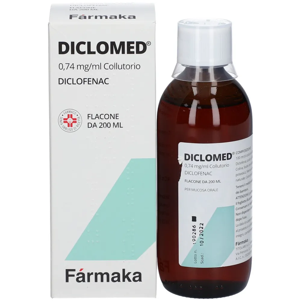 Diclomed solución, bucal