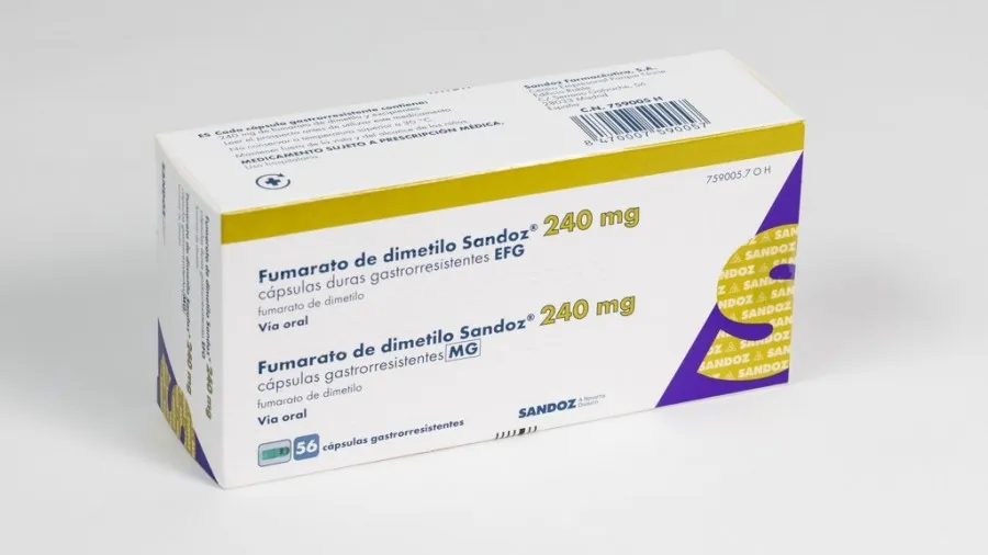 Dimethyl fumarate Sandoz capsules, hard gelatin, gastro-resistant