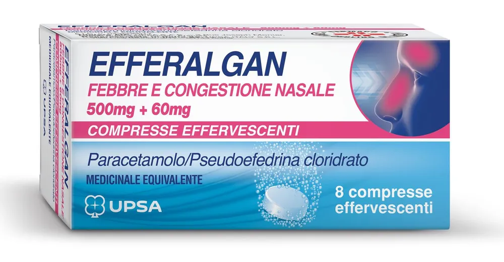 Efferalgan fiebre y congestión nasal comprimidos efervescentes