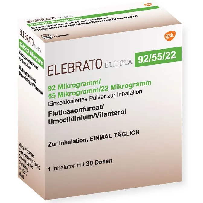 Elevate Ellipta powder for inhalation, pre-dosed