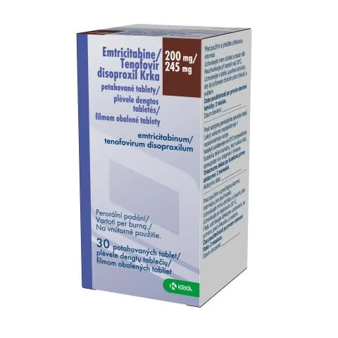 Emtricitabina/tenofovir disoproxil Krka comprimidos, recubiertos con película