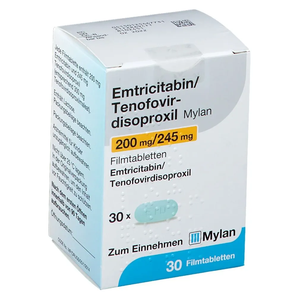 Emtricitabine/tenofovir disoproxil Mylan tablets, film-coated