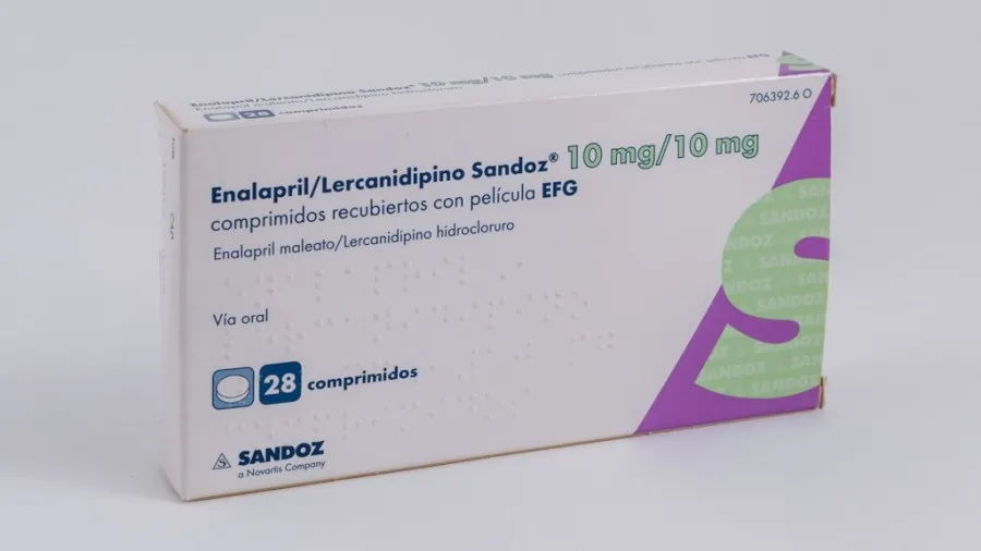 Enalapril y lercanidipina Krka comprimidos, recubiertos con película