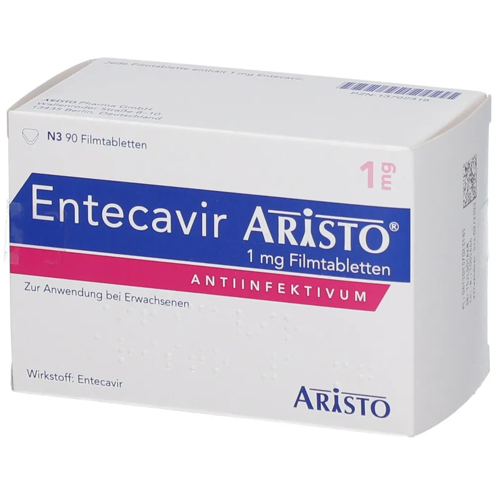 Entecavir Aristo comprimidos, recubiertos con película