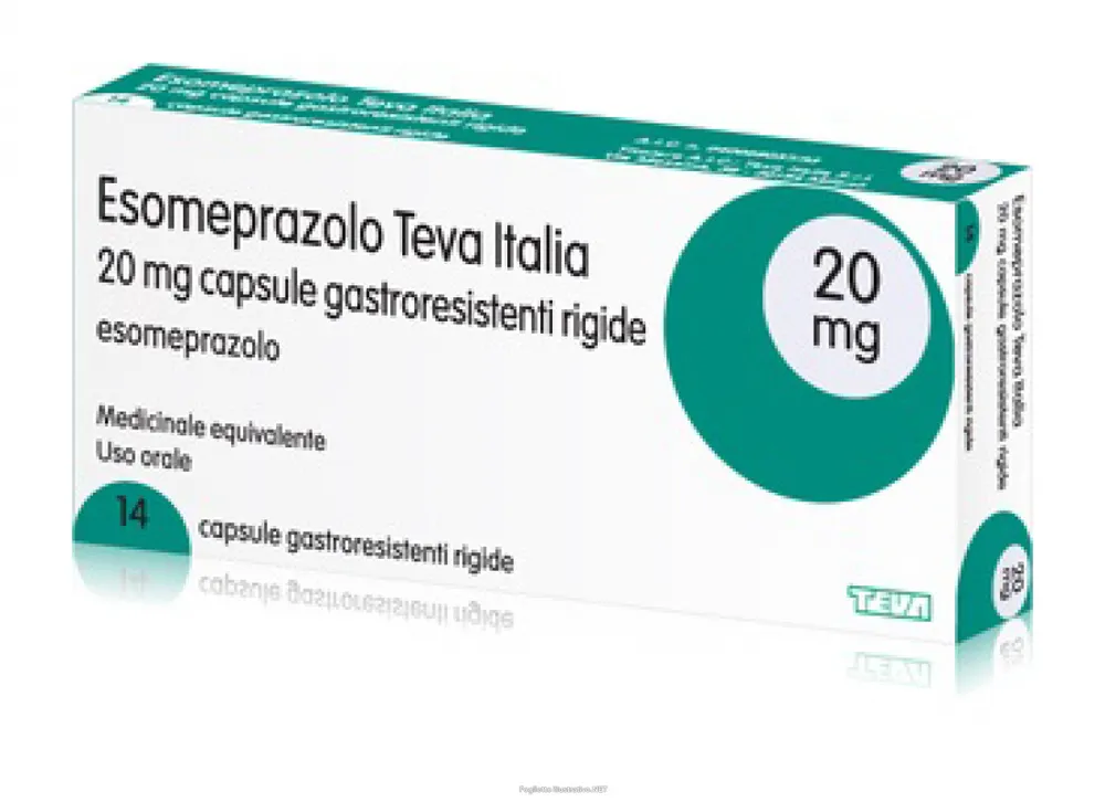 Esomeprazol Teva Italia cápsulas, rígidas gastroresistentes