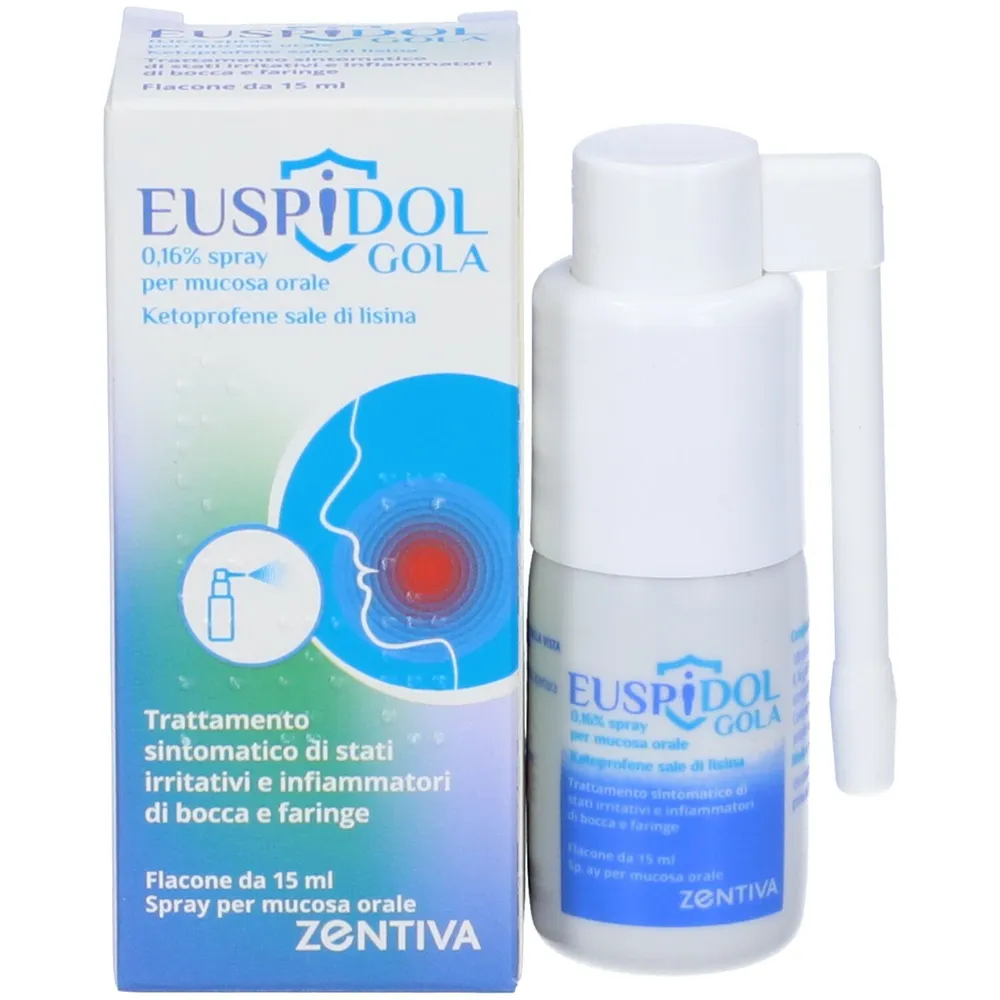 Euspidol for sore throat mouthwash