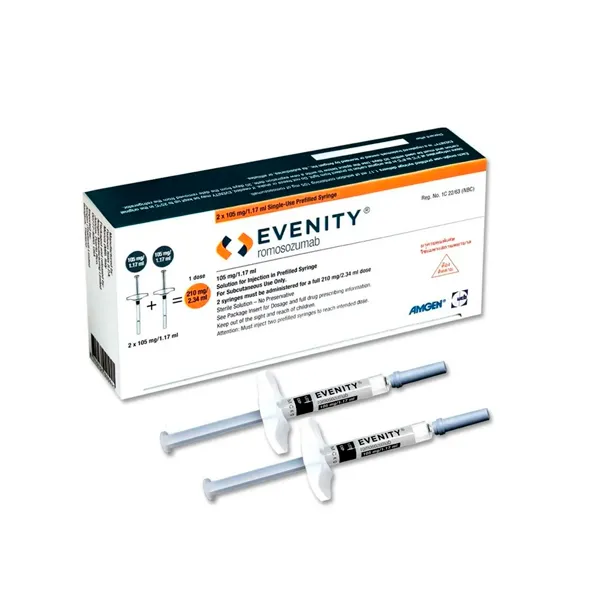 Evenity solution for injection in pre-filled syringe