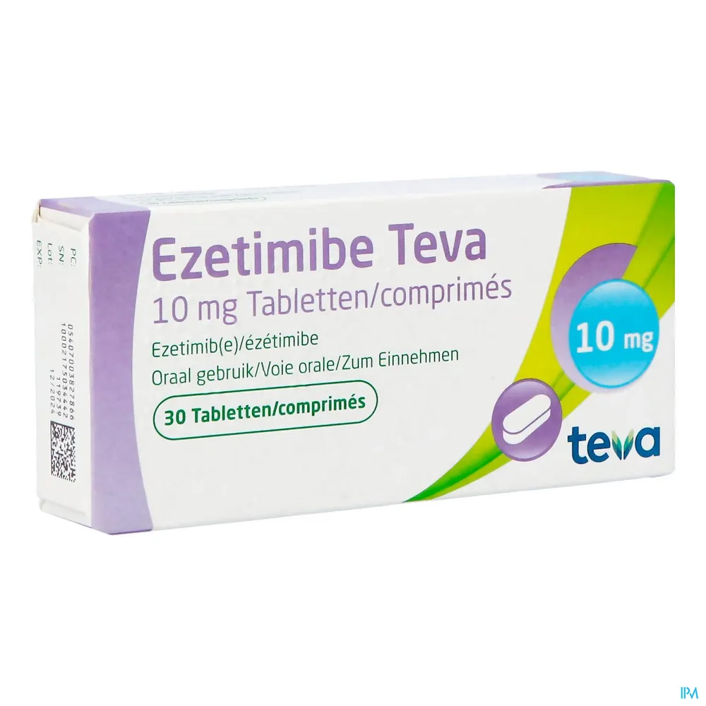 Ezetimiba Teva comprimidos