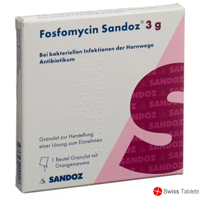 Fosfomycin Sandoz solution, oral for preparation from granules