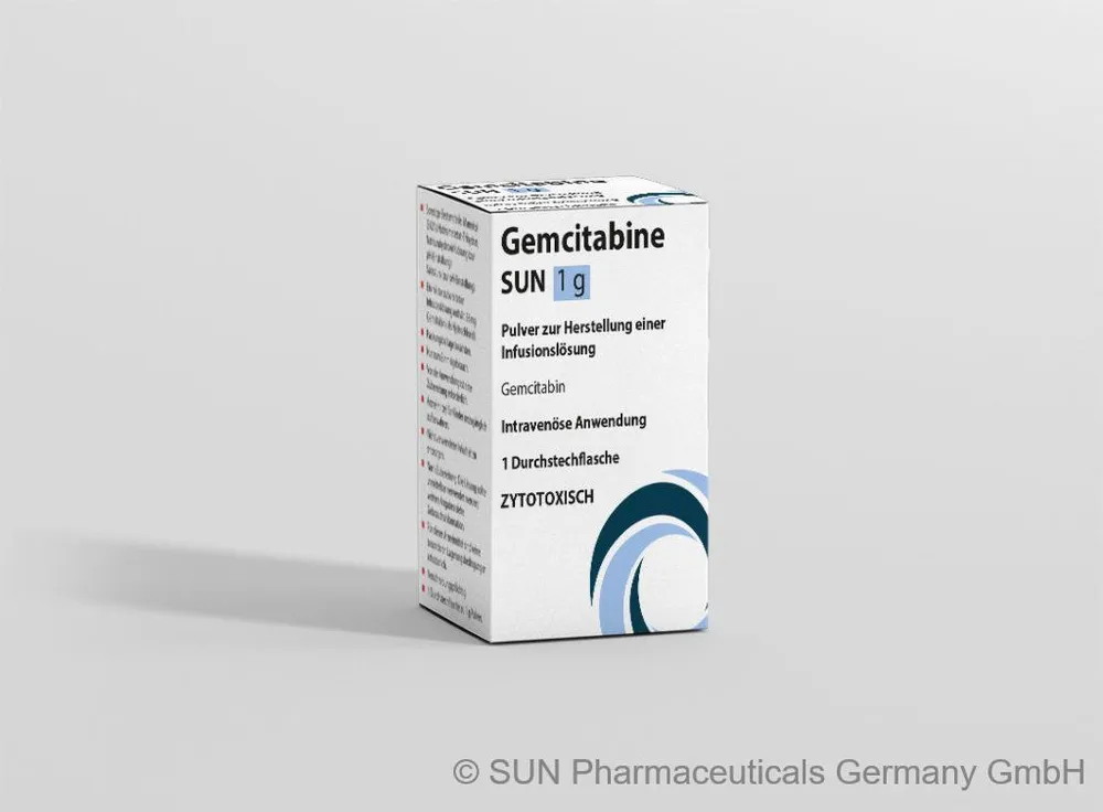Gemcitabina Sun polvo para solución para perfusión intravenosa