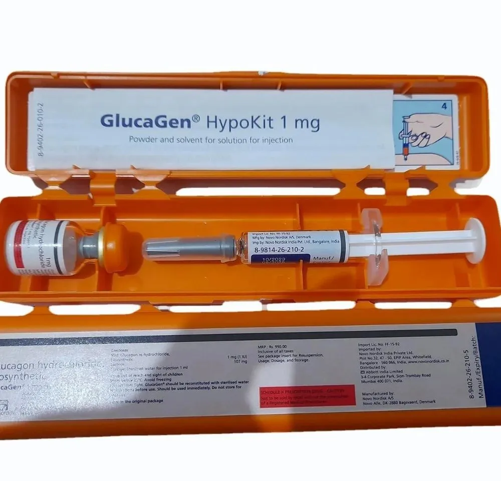 Glucagen polvo y disolvente para solución inyectable