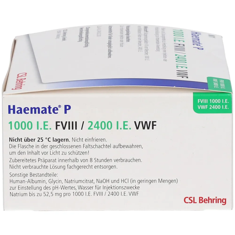 Haemate P polvo y disolvente para solución inyectable