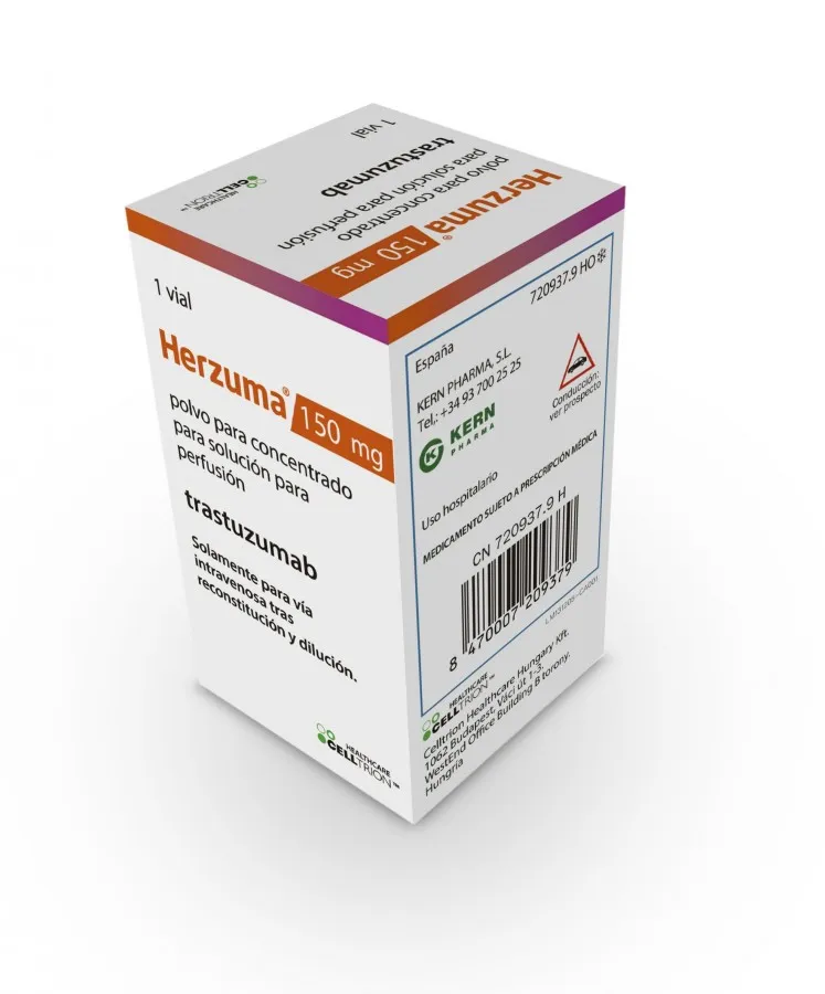 Herzuma polvo para concentrado para solución para perfusión