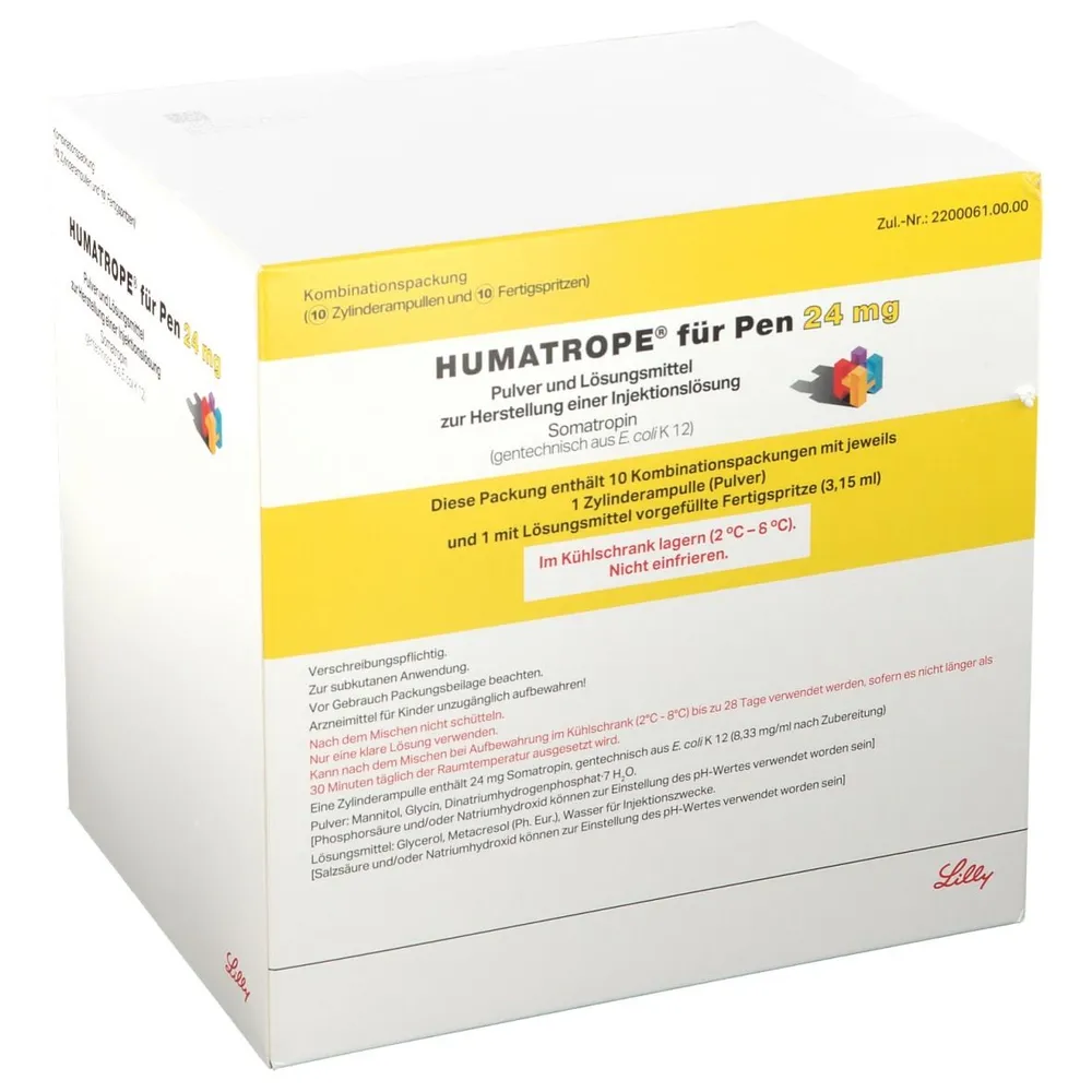 Humatrope polvo y disolvente para solución inyectable