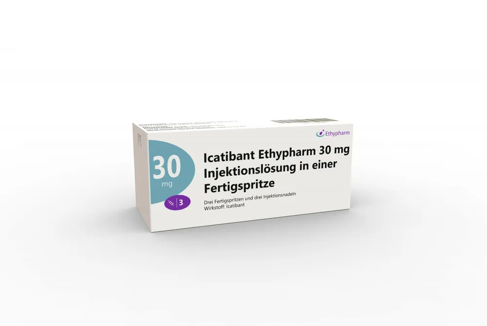 Icatibant EG solution for injection in pre-filled syringe