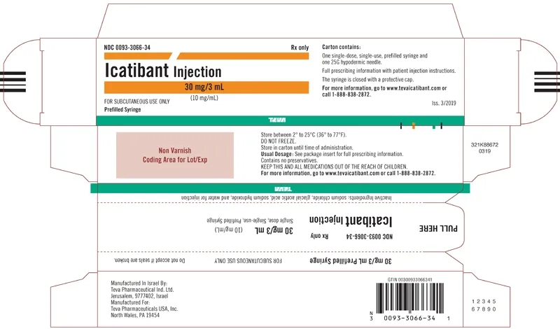 Icatibant Teva solución para inyección en jeringa precargada