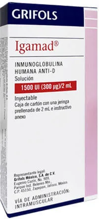 Igamad solución para inyección