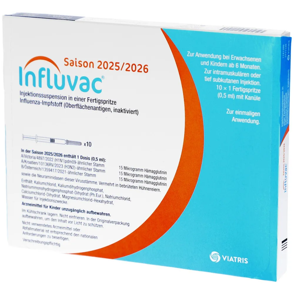 Influvac S suspensión para inyección en jeringa precargada