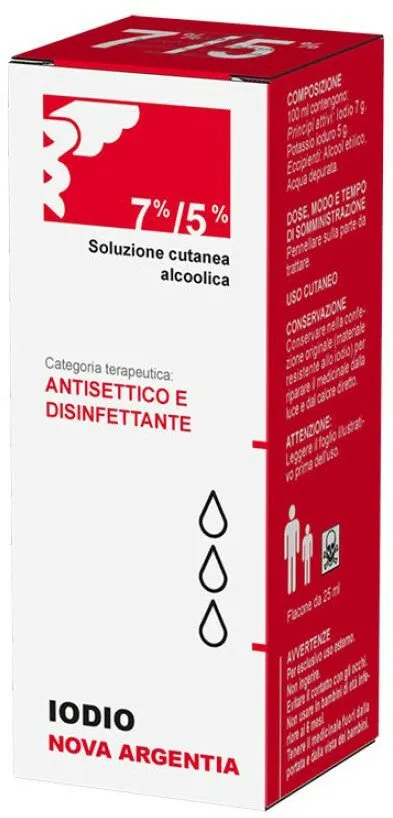 Iodio Nova Argentia solución, tópica