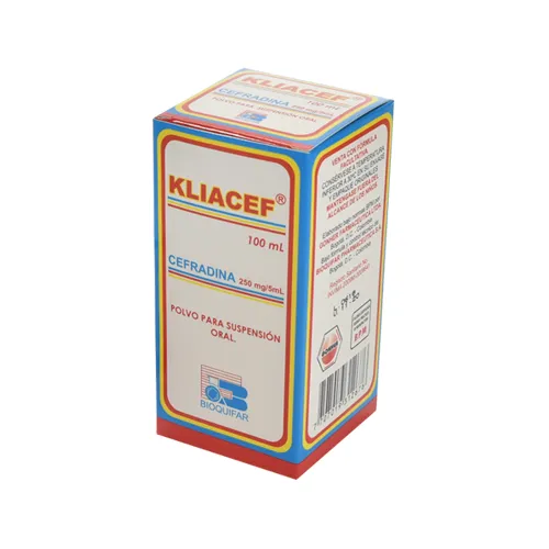 Kliacef polvo para preparación de suspensión oral