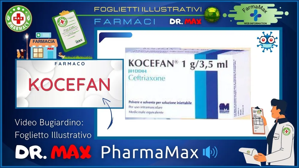 Kocefano solution for injection, powder and solvent