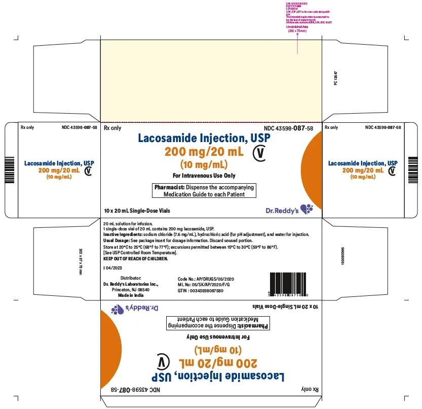 Lacosamide Dr. Reddy's solution for infusion